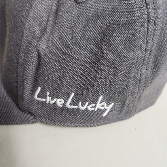 Flexfit Tech One Ten 110 Black Clover Gray Embroidered Golf Hat/Surprise Arizona - Picture 5 of 14